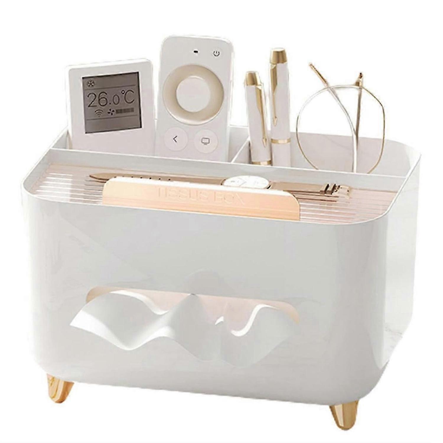 Modern Tissue Dispenser, Tissue Cover Nightstand Organizer,B