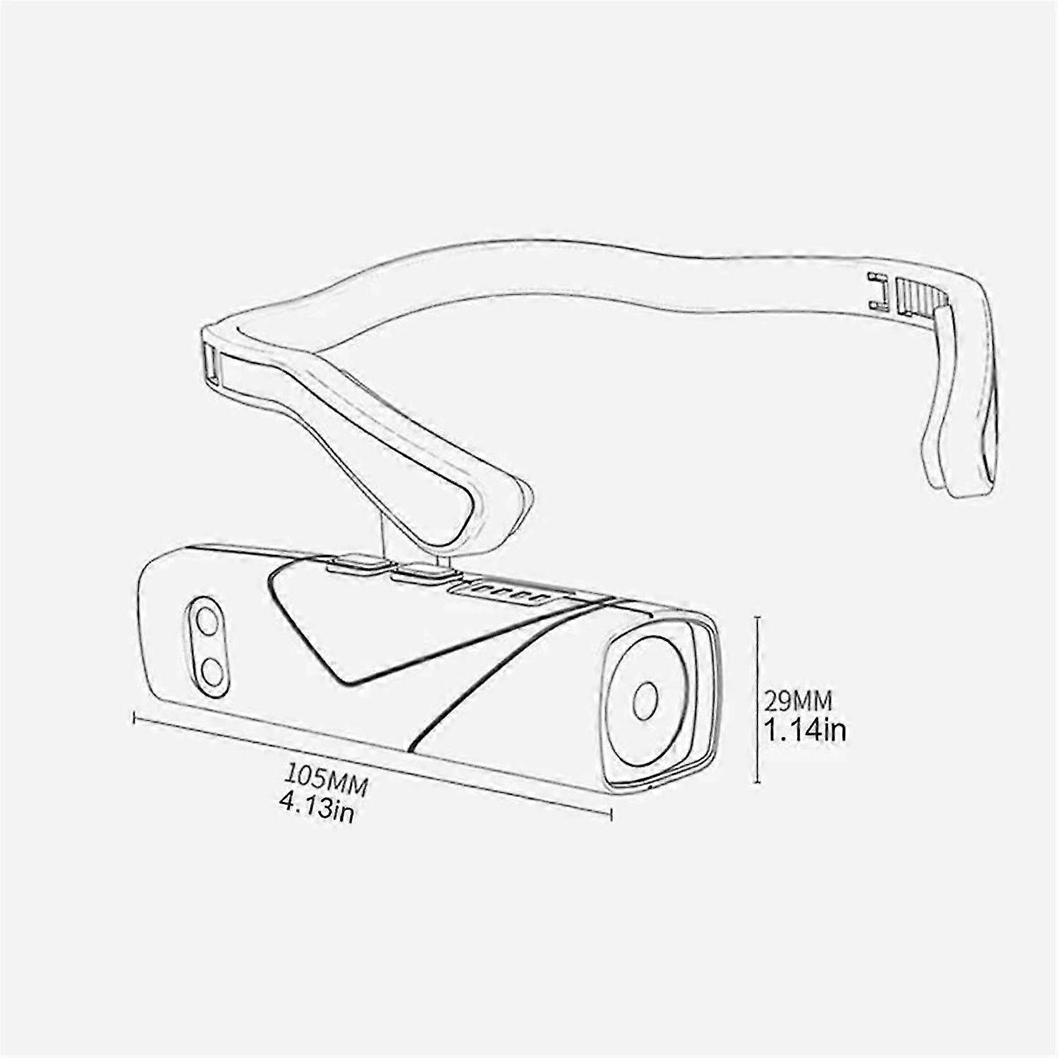 For Camping Removable Ear Hook Headlight Headlamp Rechargeable Head Lights with 5 Modes with Motion Sensor Function