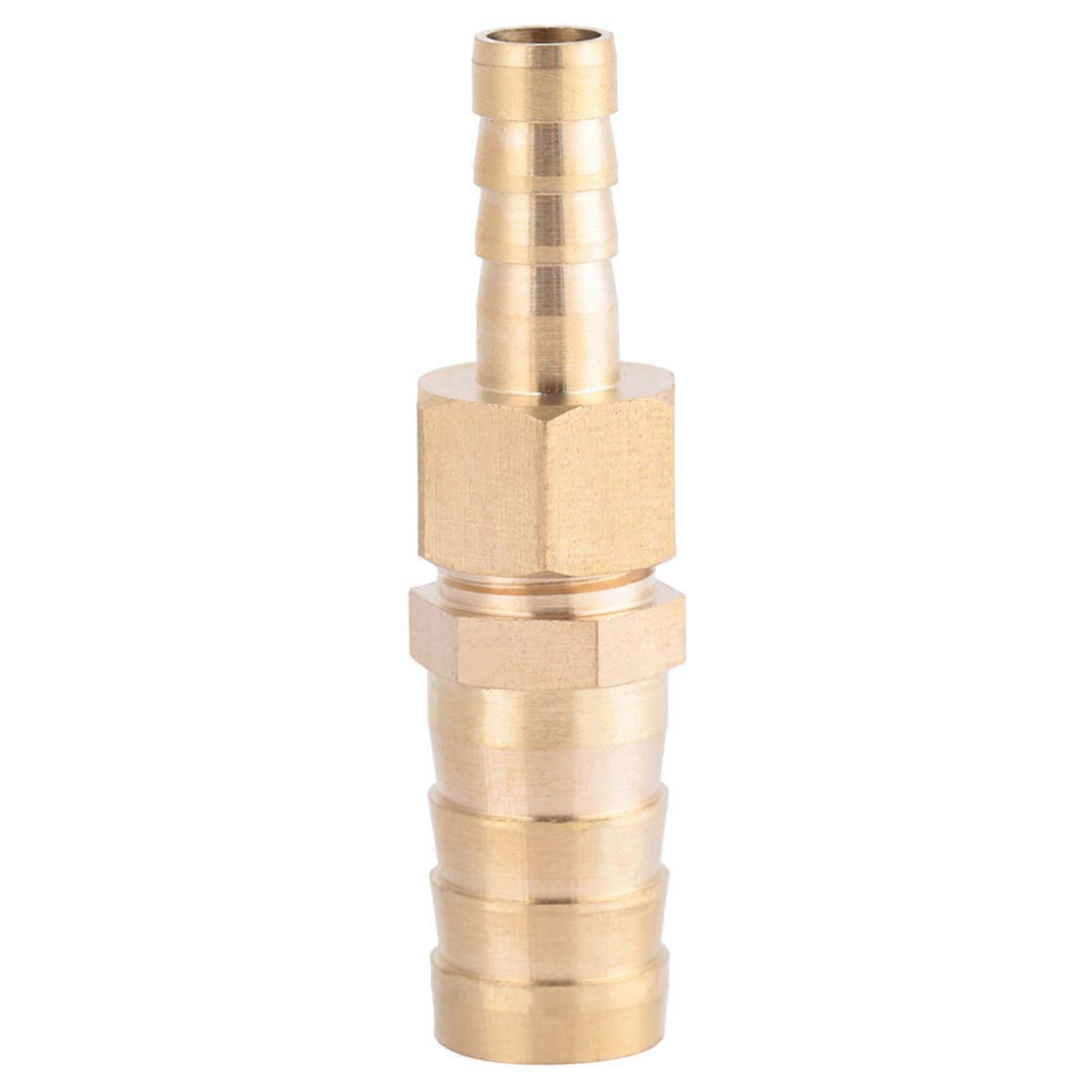 Brass Hose Barb Fitting, Tail Reducer, Reducing Connector (8mm-16mm, 1pc)