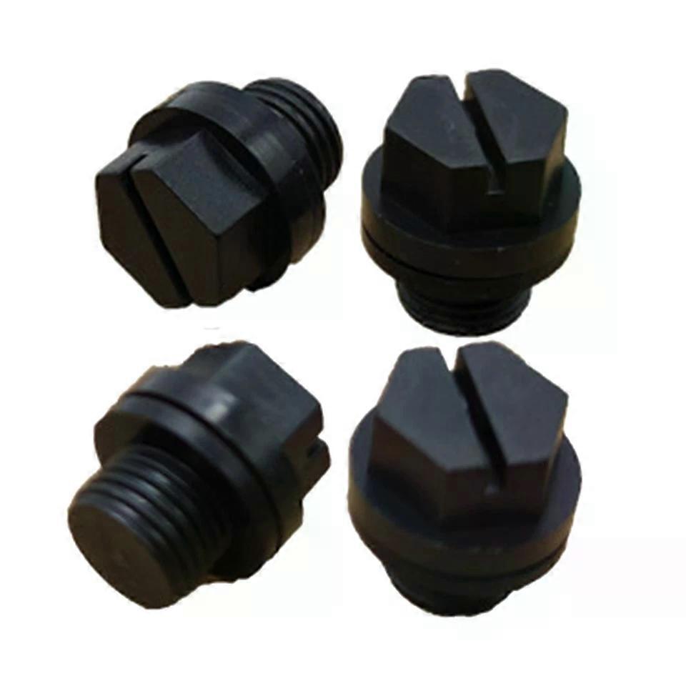 Pool Winterizing Drain Caps, 4pcs Pool Drains Plug - Rubber 1/4 Inch Threaded for Pipeline Protection