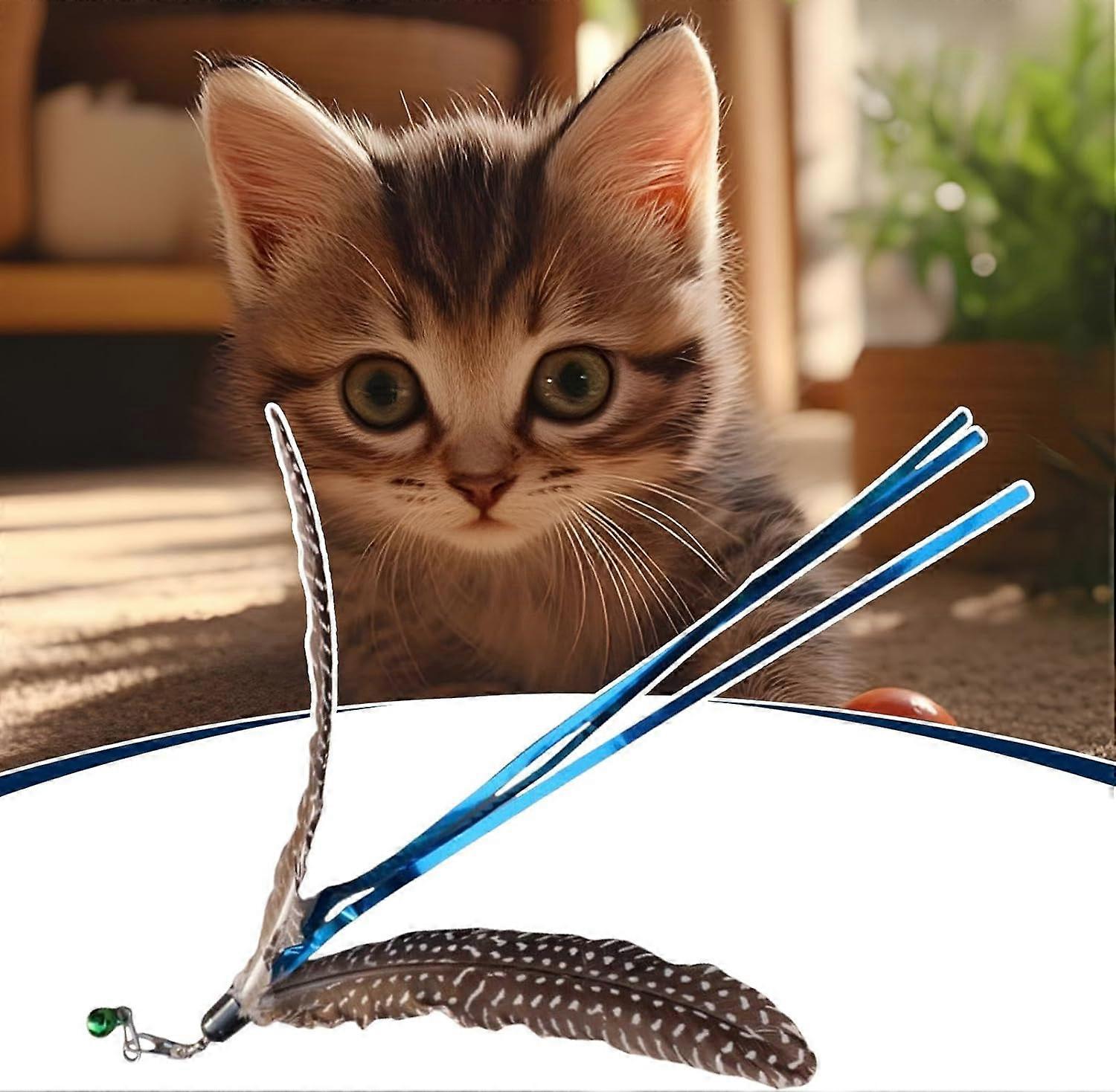Toys for Indoor Cats, Rod Exerciser Replacement, Interactive Toy for Cats, Compatible With Study and Living Room
