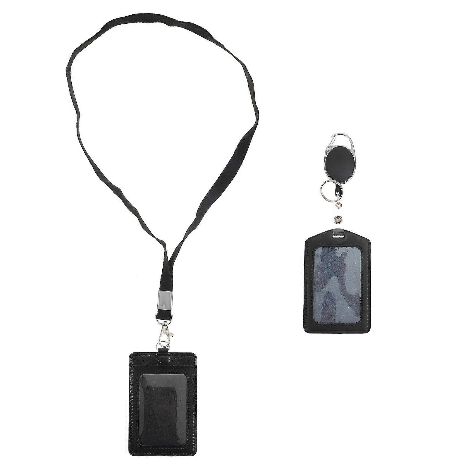 Id Badge Buckle Badge Holders for Storage Use 1Set Vertical Holder