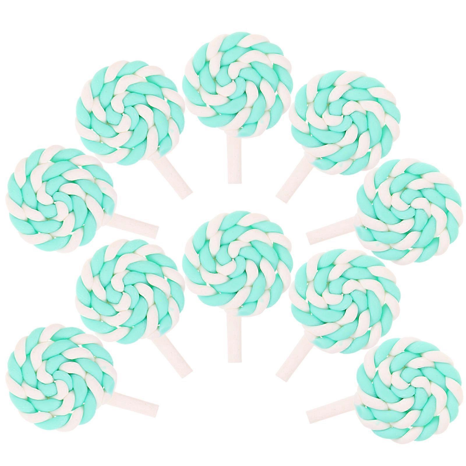 Simulation Lollipop Craft Phone Shell Accessories for Creative DIY 10Pcs
