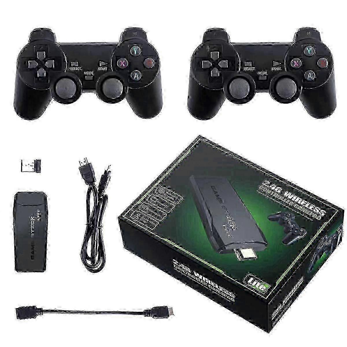 4K Wireless Retro Game Console with 20,000+ Games, Plug and Play Stick and 2.4G Controllers, 64GB Storage