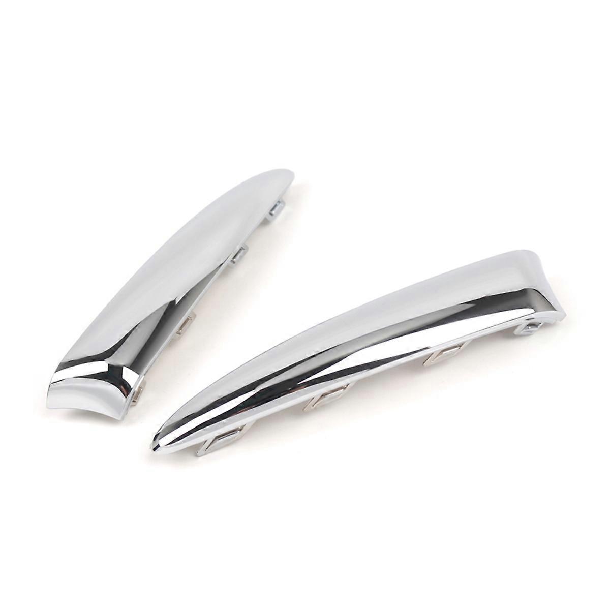 1Pair for 500 2016-2020 Front Bumper Side Chrome Trim