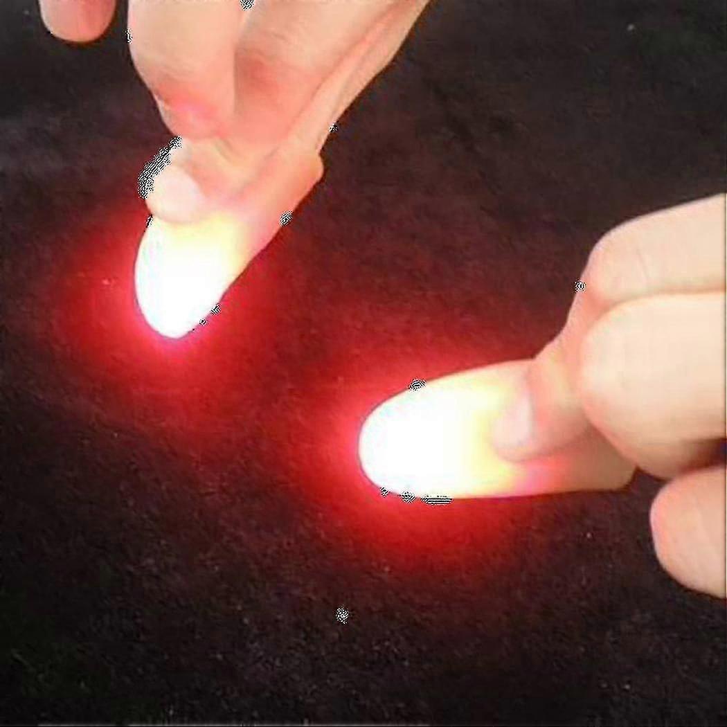 Glowing LED Finger Light Rings for Magic Tricks and Close-Up Effects