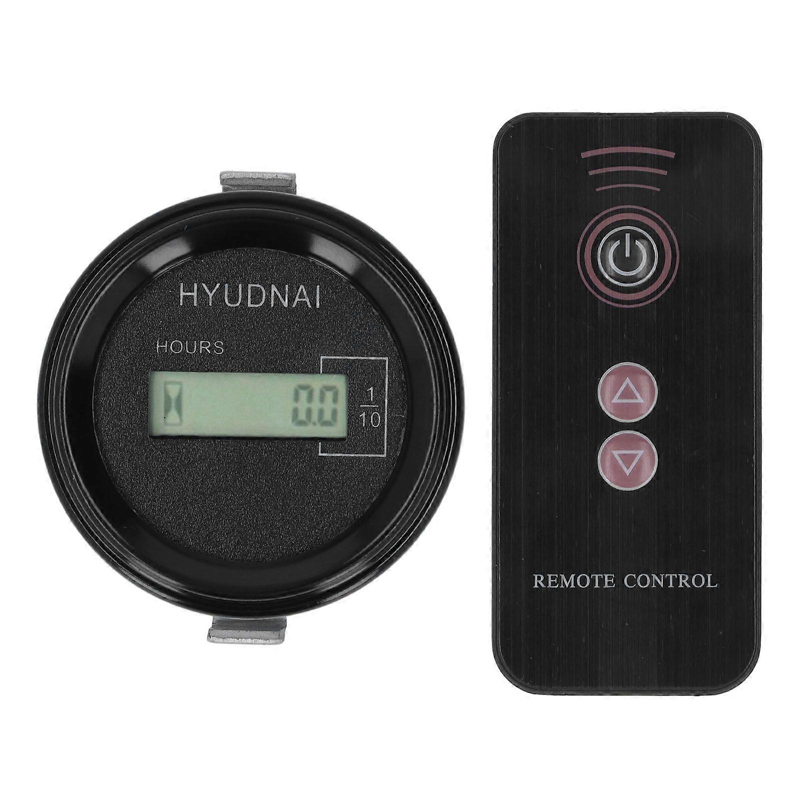 Excavator Remote Timer LCD Display Data Storage Resettable High Accuracy Hour Meter Gauge for Hyundai 1236V Old Style