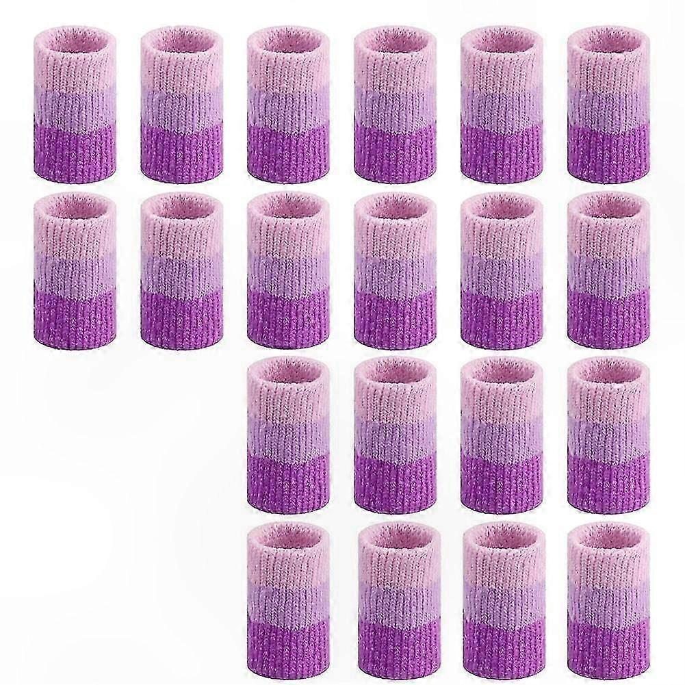 20 Pack Finger Protectors for Crochet, 3.9" Knitting Sleeves with Compression Support