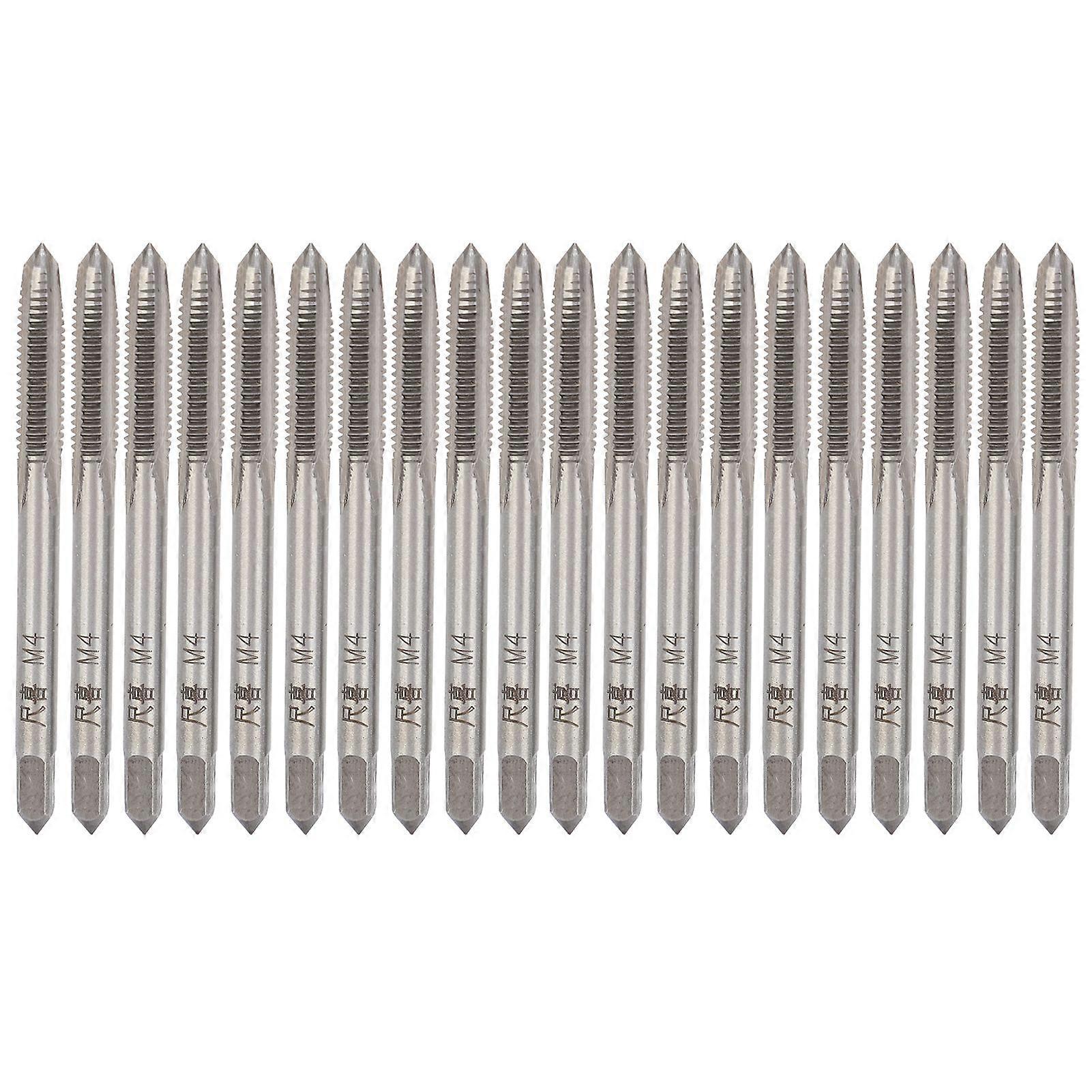 20Pcs Alloy Tool Steel Metric Hand Tap Durable Screw Thread Tapping Hand Tool M4
