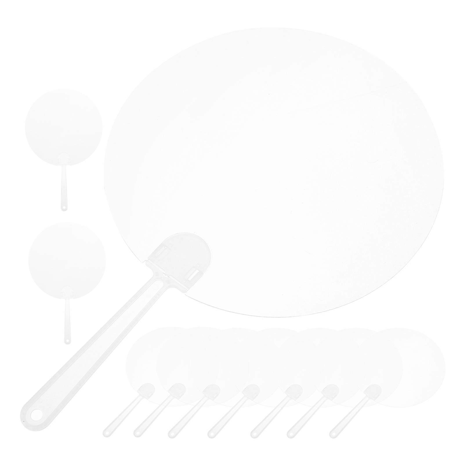 Multi-Functional Round Hand Fan for DIY Handcraft Supplies 100Pcs