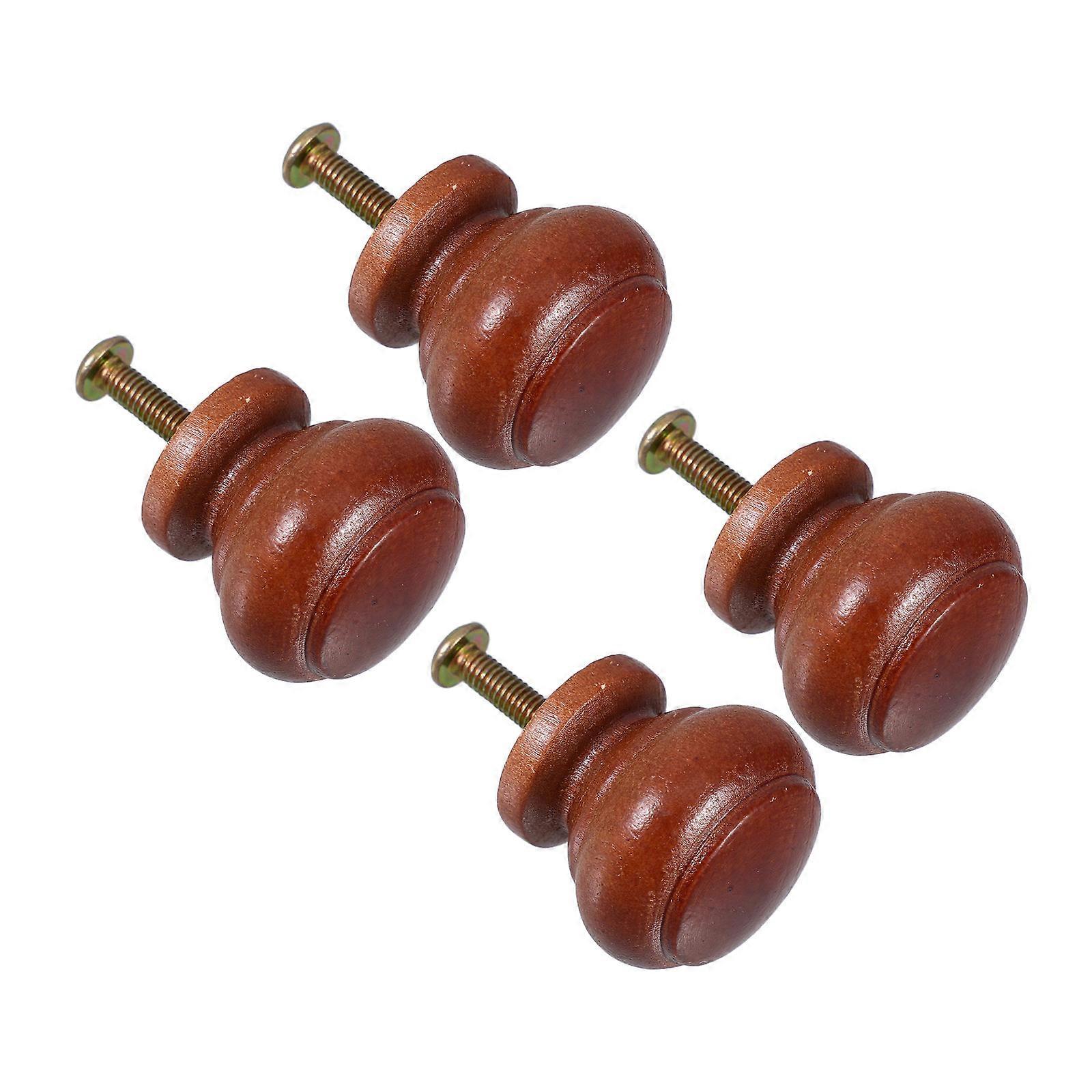 Wooden Drawer Pulls Stylish for 12Pcs Mushroom Shape Cabinet Knobs