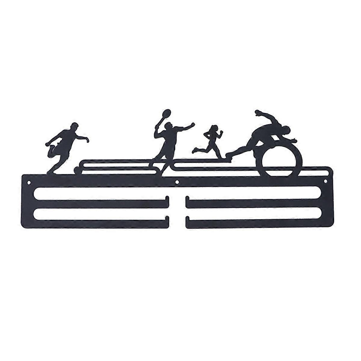 Display Wall Rack Metal Frame Shelf Bedroom Wall Decor,Medal Hanger,A