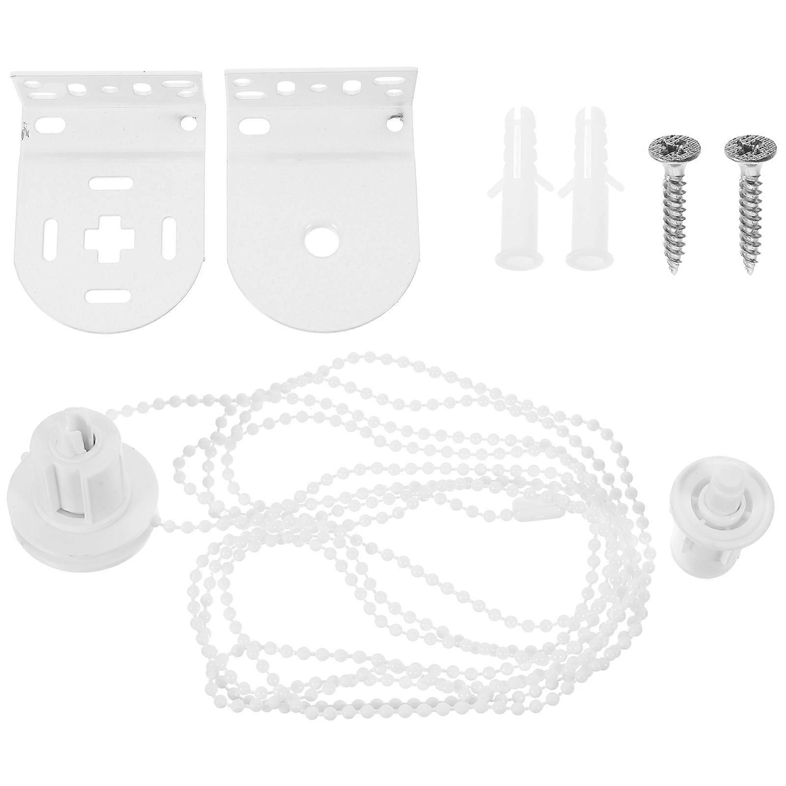 Roller Shade Replacement Bracket Set with Beads Chain for Home 2Sets