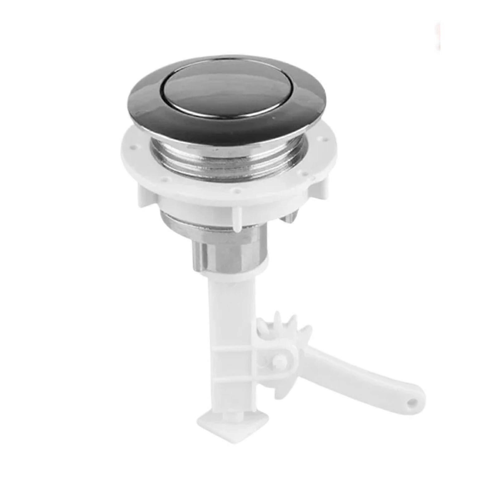38mm Universal Dual Flush Toilet Water Tank Button, Round Valve Push Seat, Compatible With Most Toilets