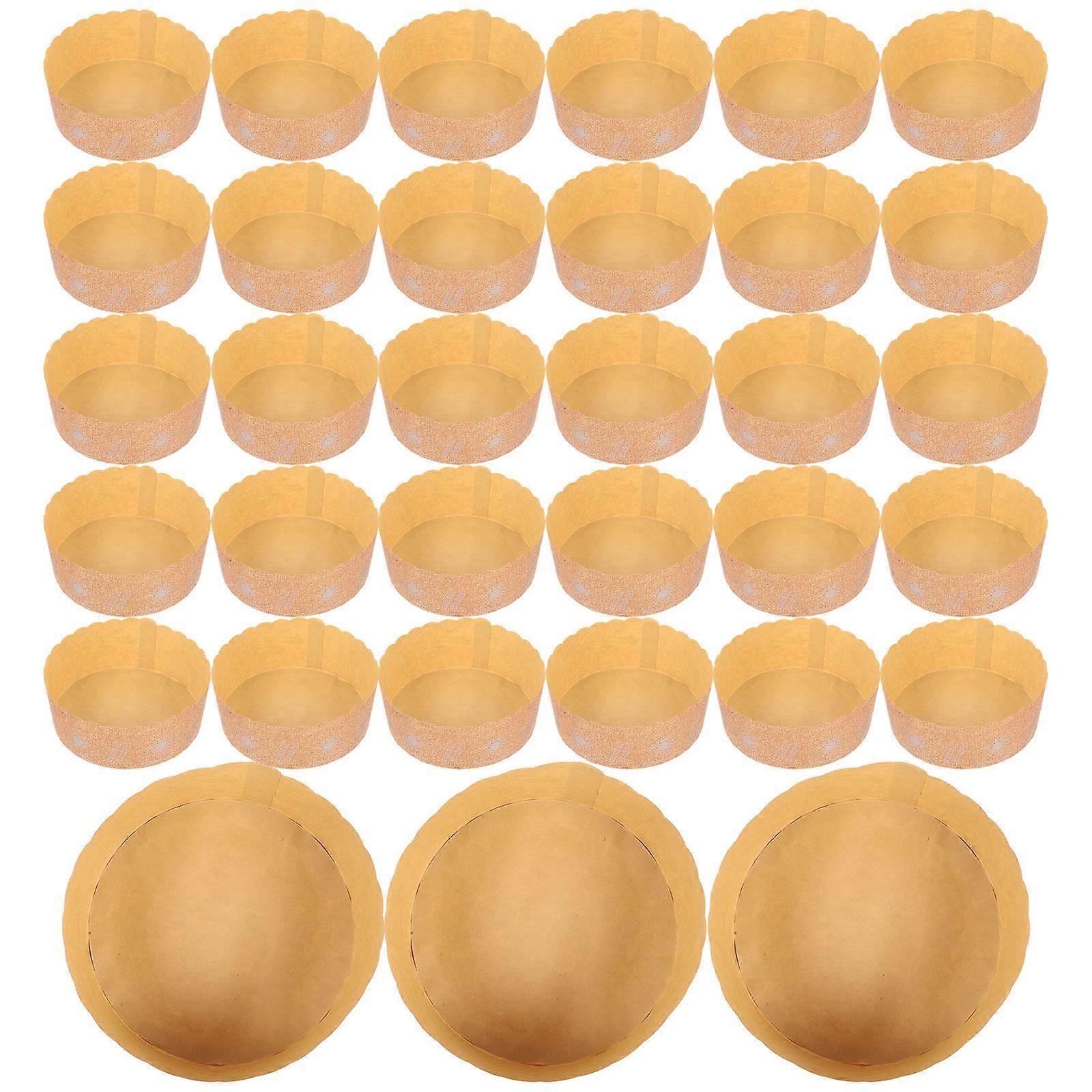 Brown Paper Cupcake Wrappers for Cake Holding 100Pcs Baking Cupcake Cups