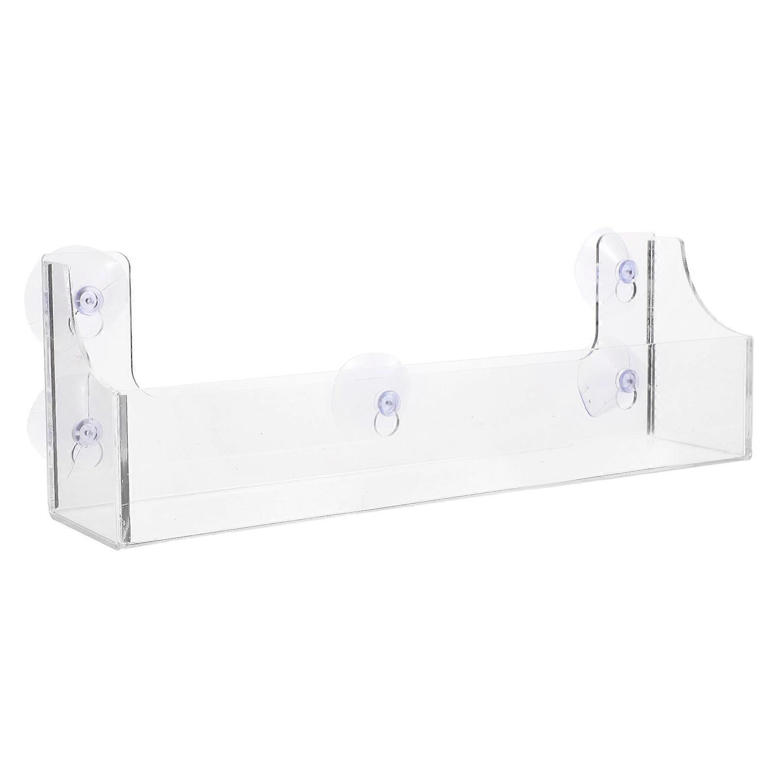 3Pcs Acrylic Suction Cup Drink Storage Rack Organizer for Refrigerator Use