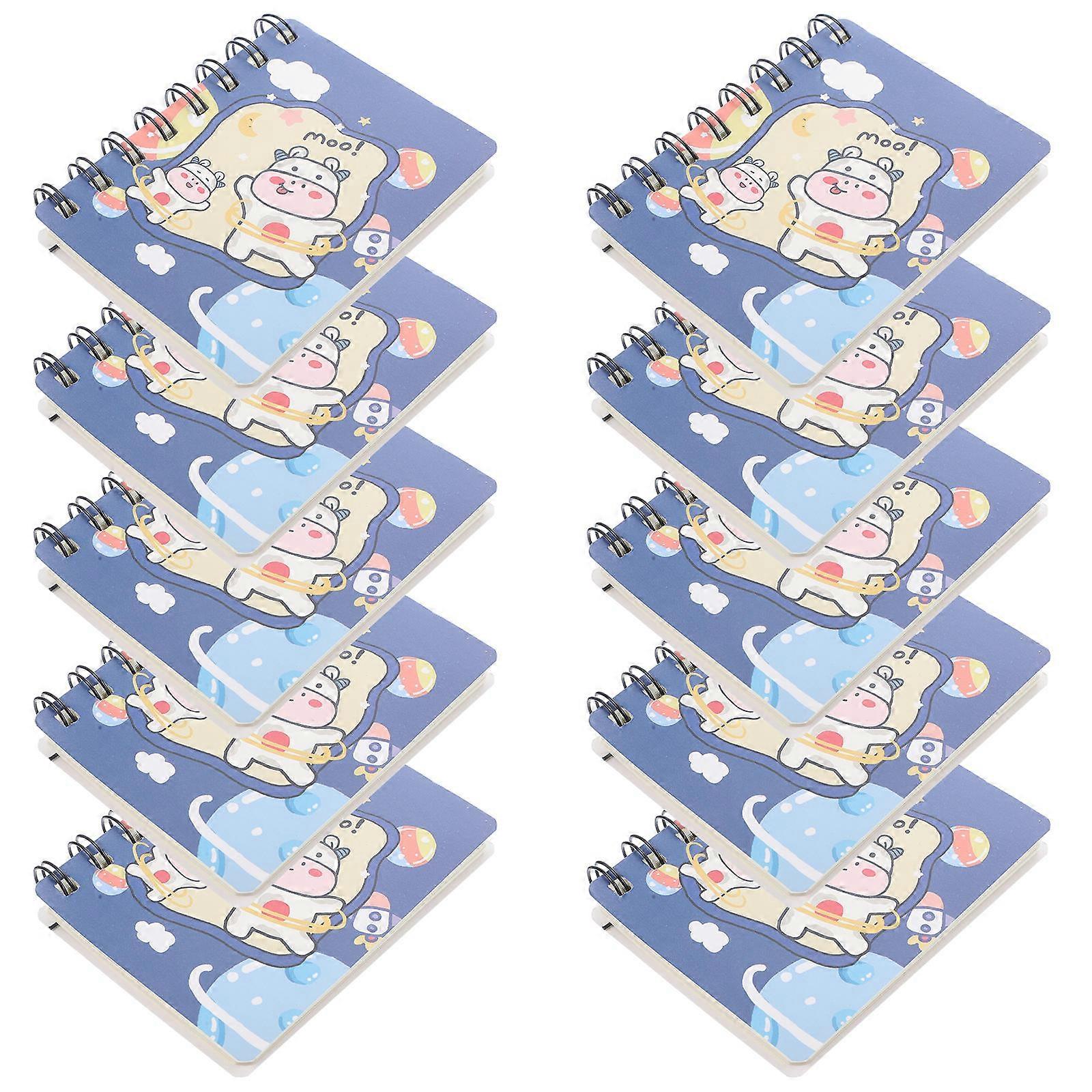 Spiral Notebook 40Pcs Convenient Planner For Office School Daily Use Rectangular 10.5X8Cm Essential For Task Allocation
