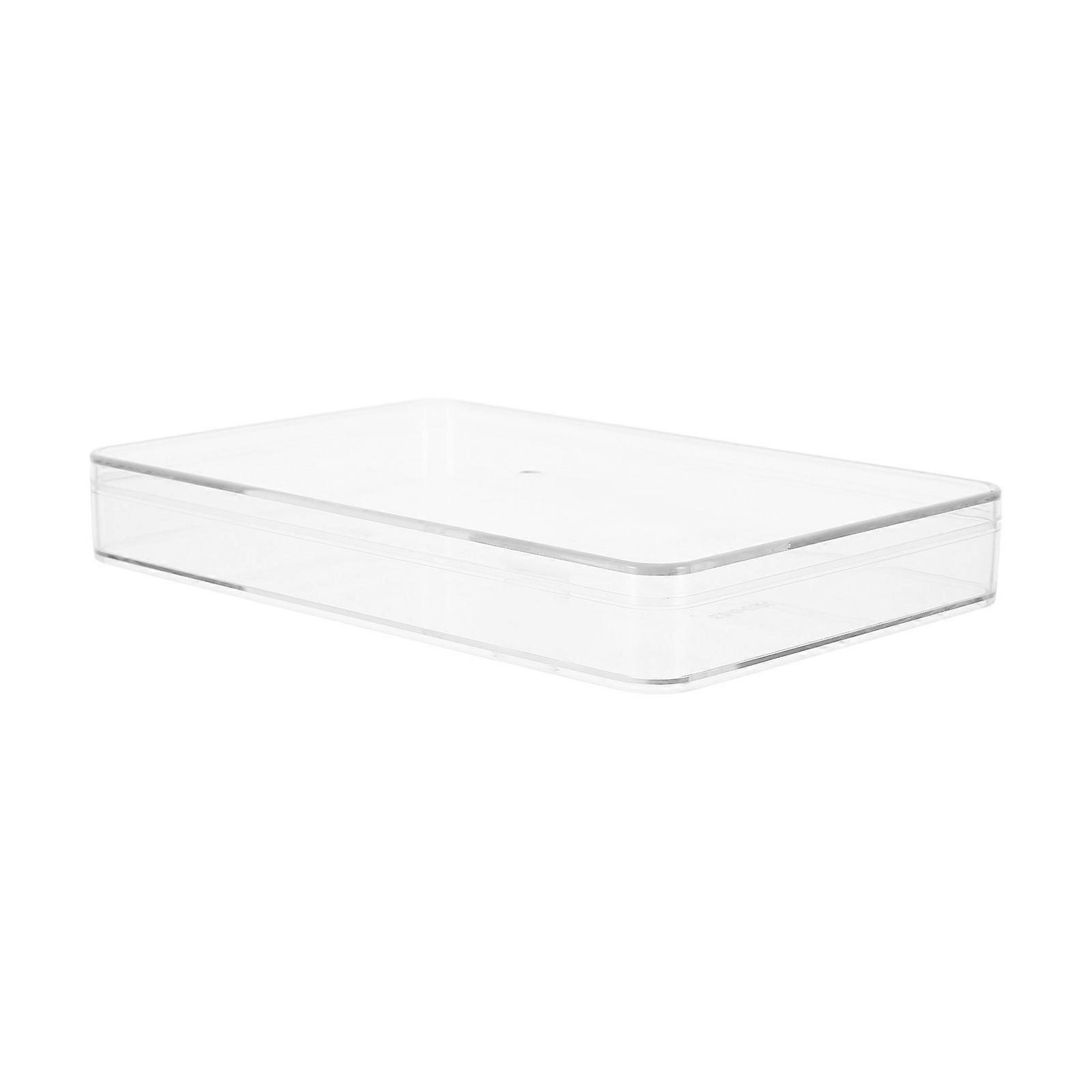 Cookie Trays with Lids Rectangle Cookie Box for Storage 5Pcs Transparent