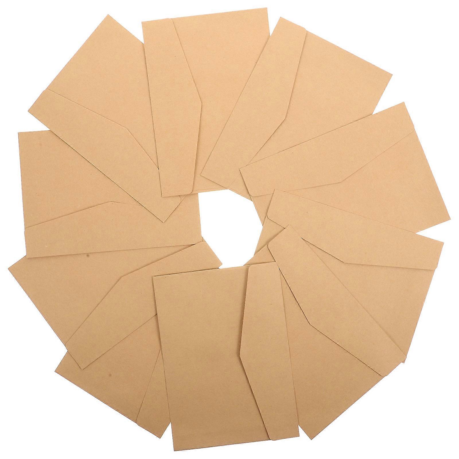 Invitation Envelope Kraft Blessing Cards for Party Use 5Sets