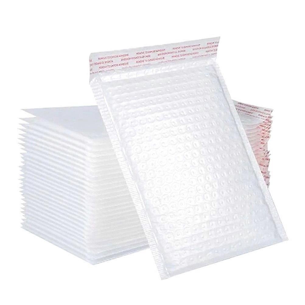 Bubble Package Bags Envelope for Shockproof Storage 100Pcs White