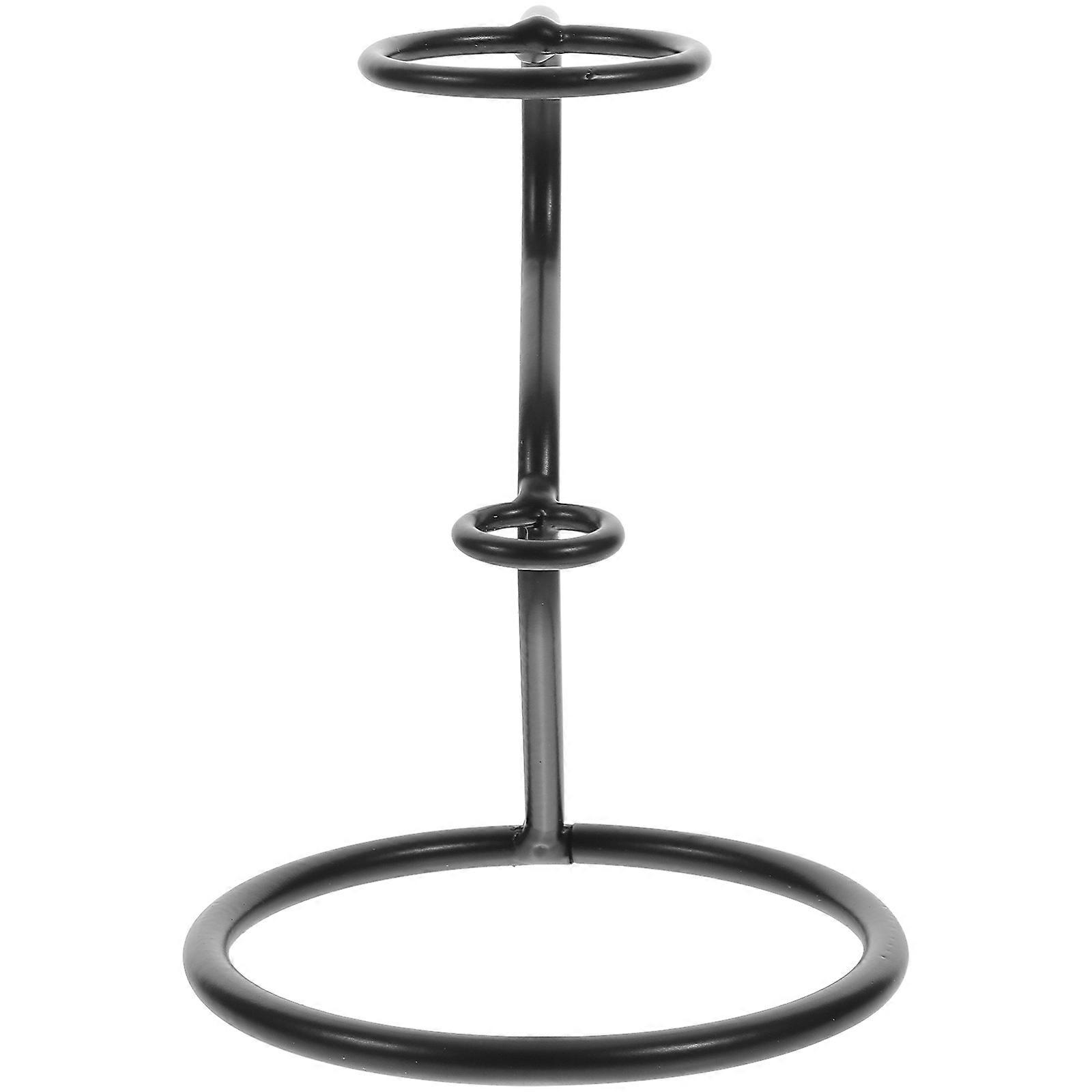 Cone Holder Stand For Ice Cream Cones 3Pcs Iron Display Storage Ideal For Dessert Receptions And Restaurants 5.23X3.93In In Elegant Black Finish