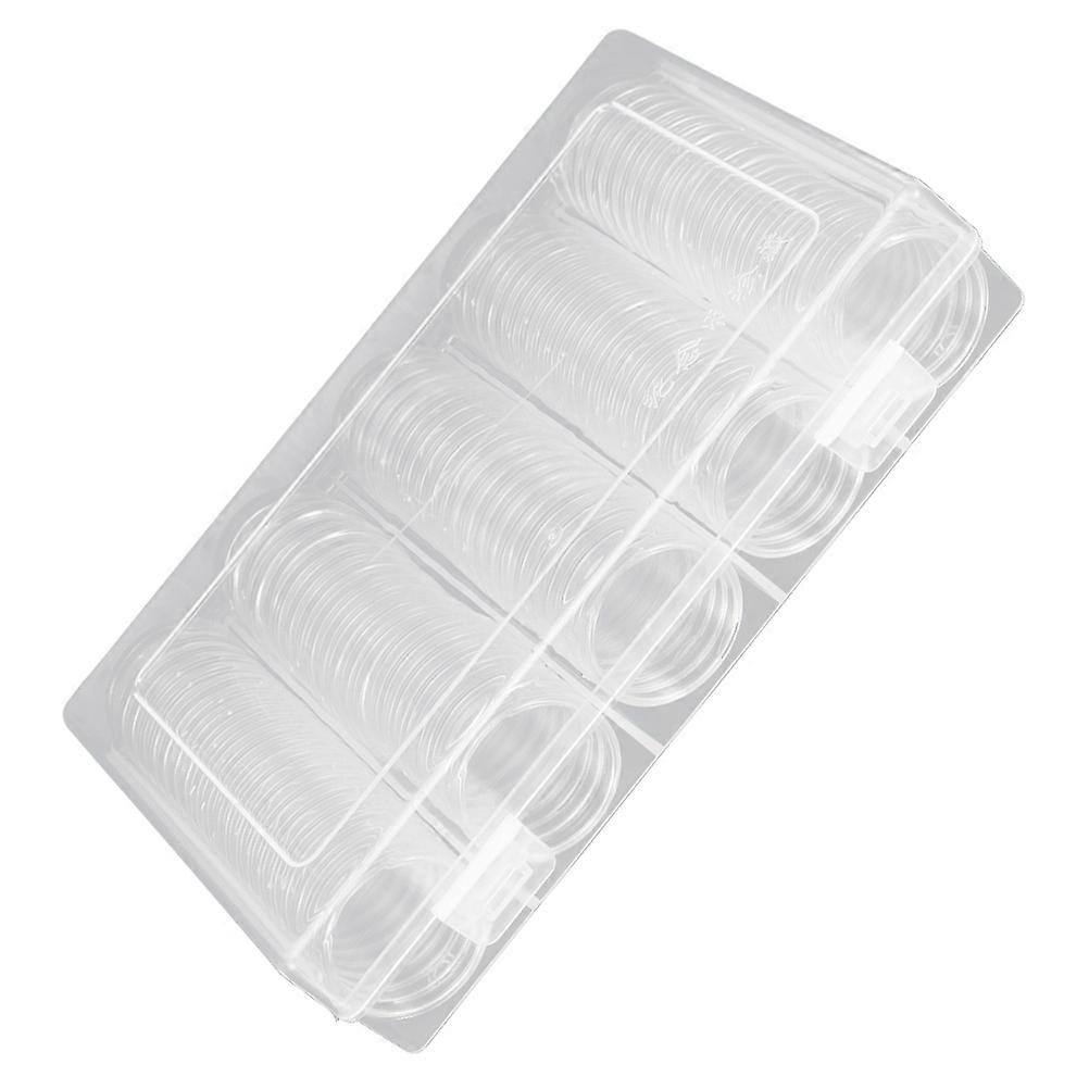Coin Collection Box Plastic Coin Holder for Protective Storage 1Set