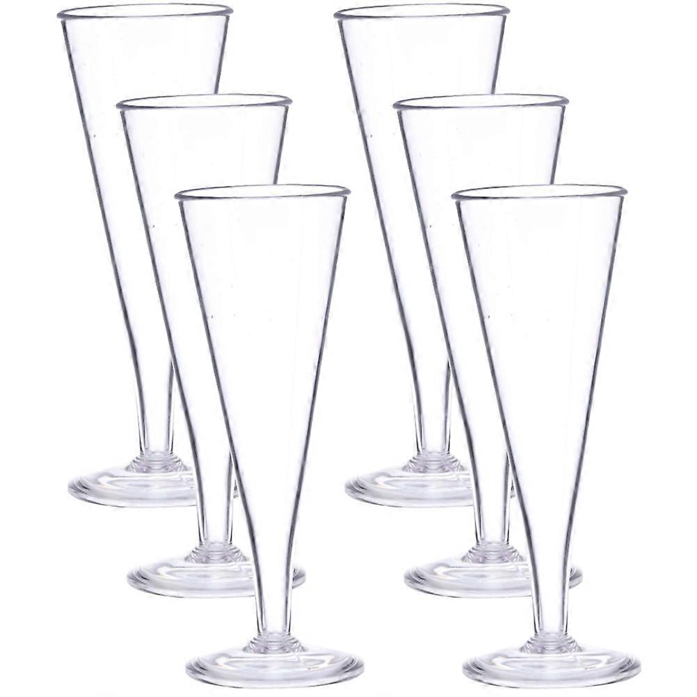 Cocktail Glasses 6Pcs Plastic Goblets for Drinking and Party Use