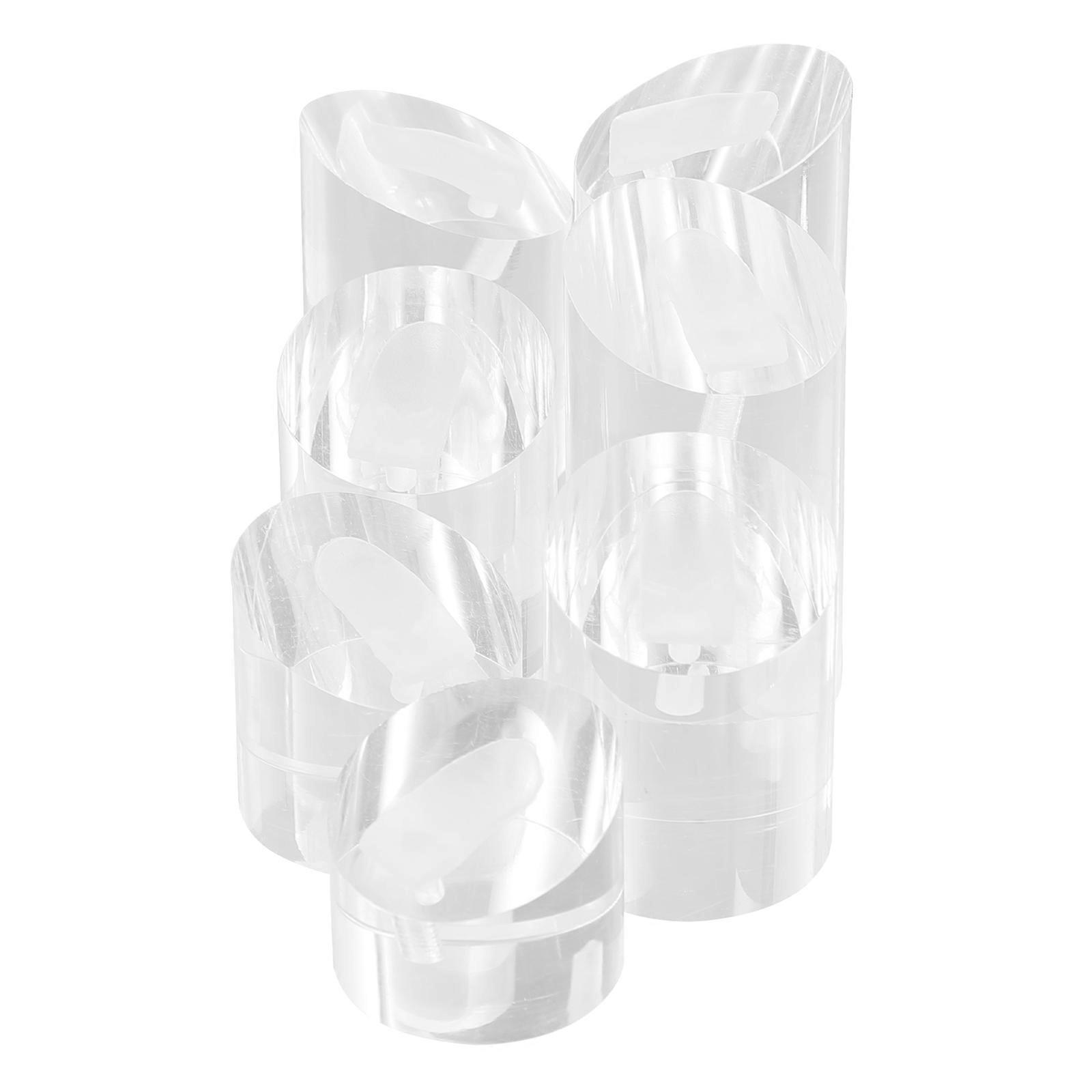 Ring Storage Display Set 7 Pcs Stylish Transparent Design Suitable For Home Use Featuring Strong Clips
