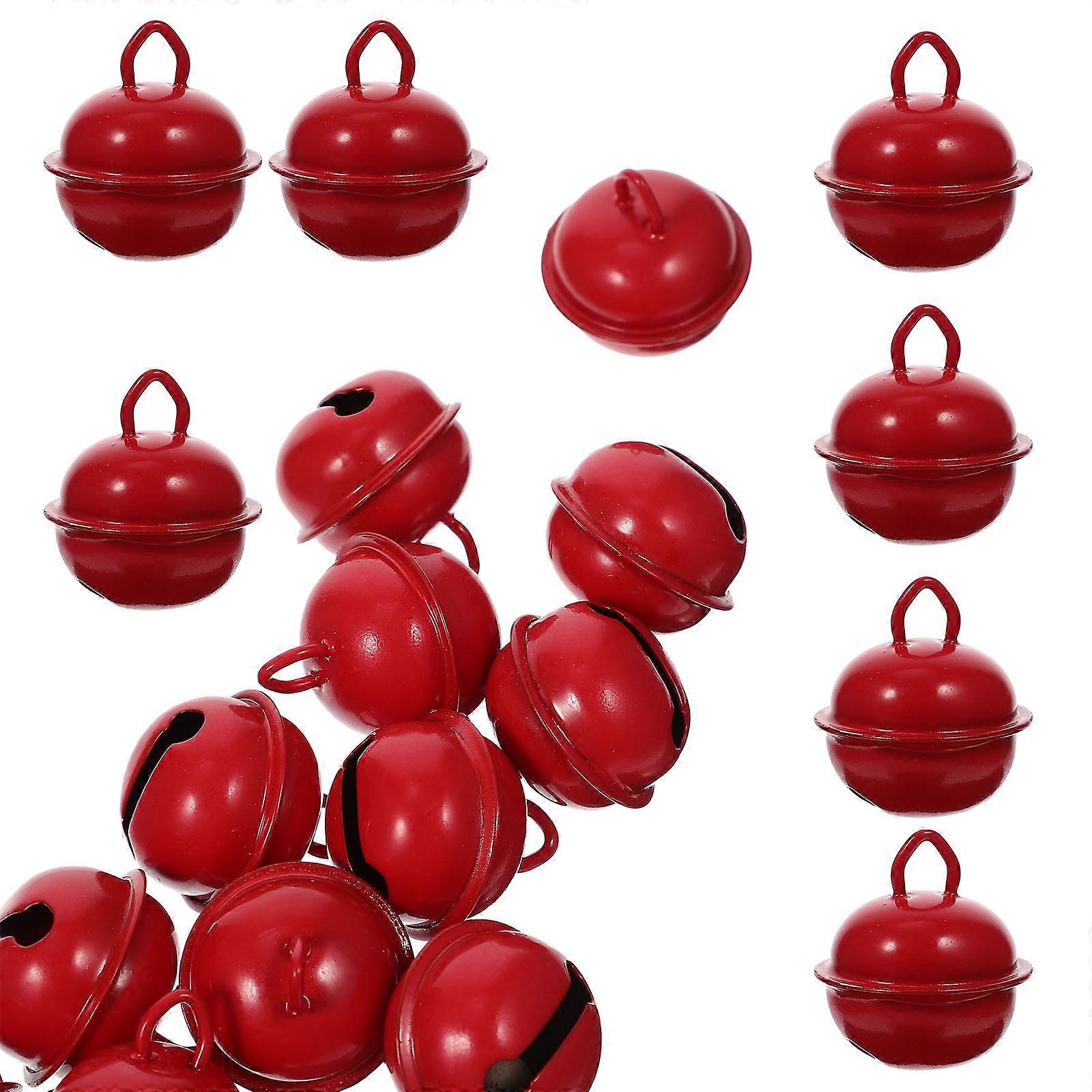 Decorative Xmas Bells Multi-Function 60Pcs Red Craft Bells Kit