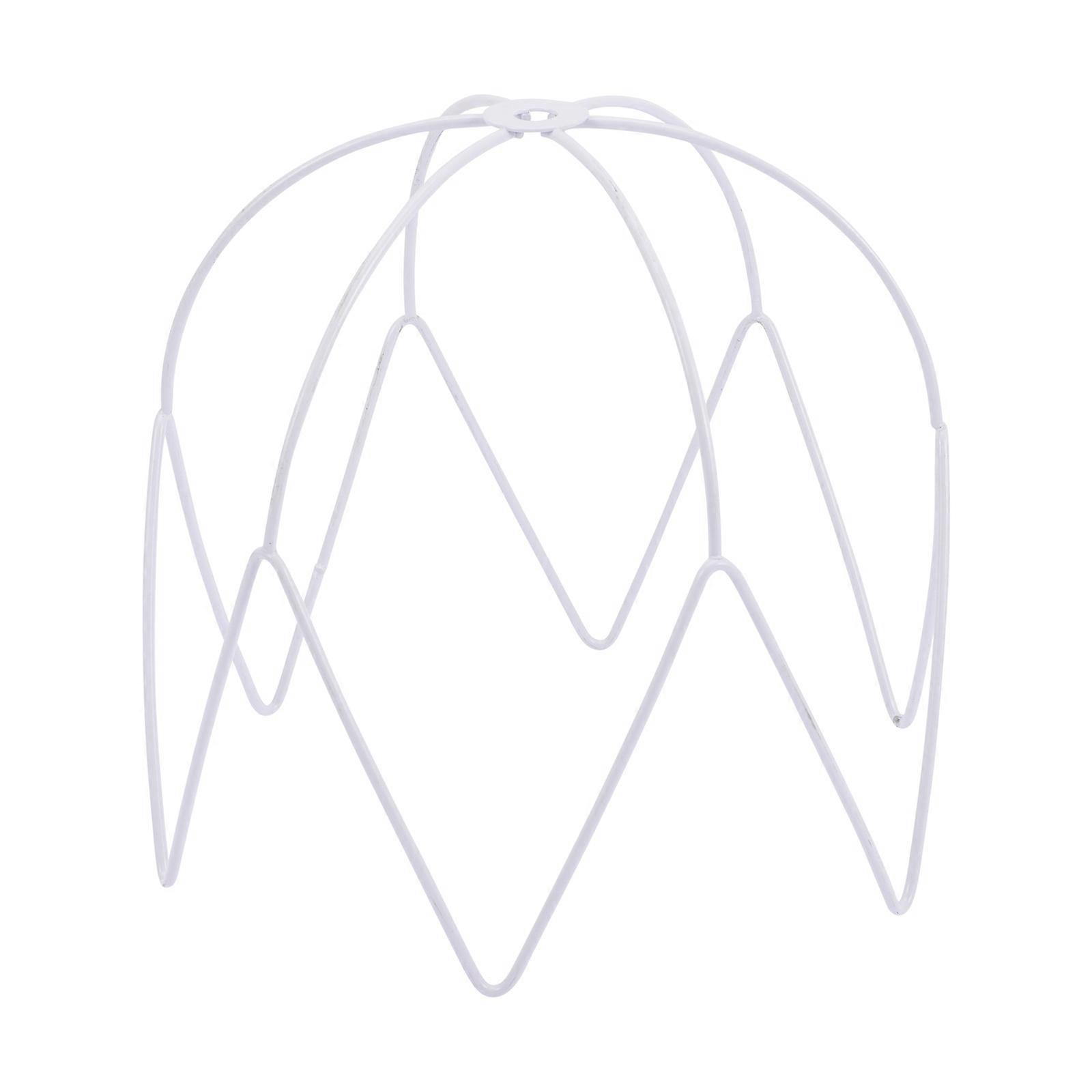 Braided Lampshade Frame Iron for Lights with E27 Socket Lamp Ring