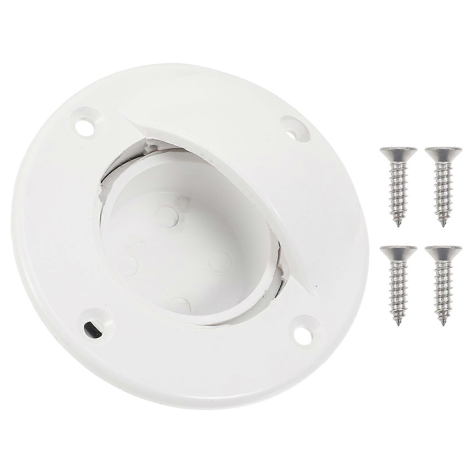 Boat Drain Valve for Hull Water Drainage 3Sets Durable White Stoppers