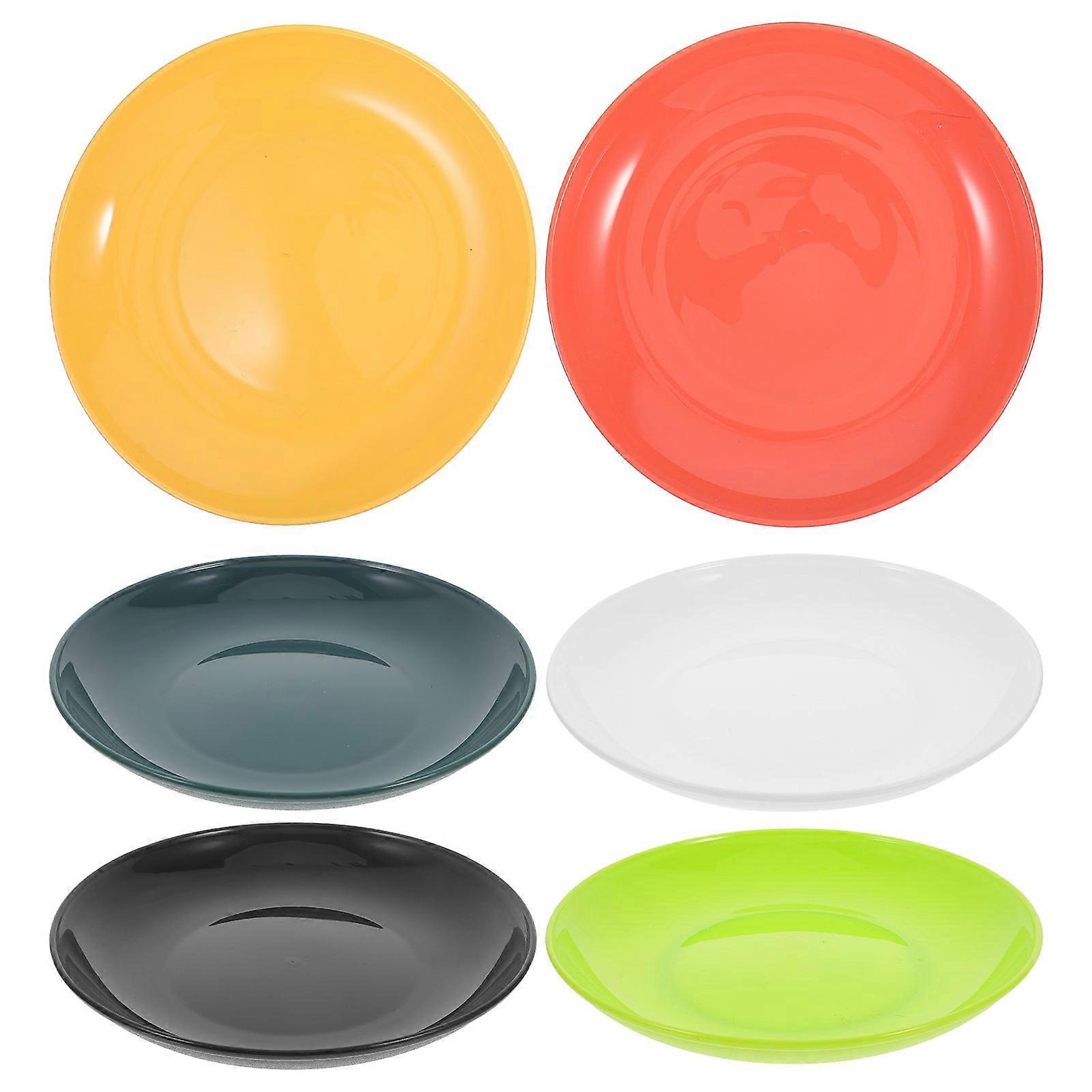 8 Inch Plates Small Dinner Plates for Serving 18Pcs Lightweight Unbreakable Set