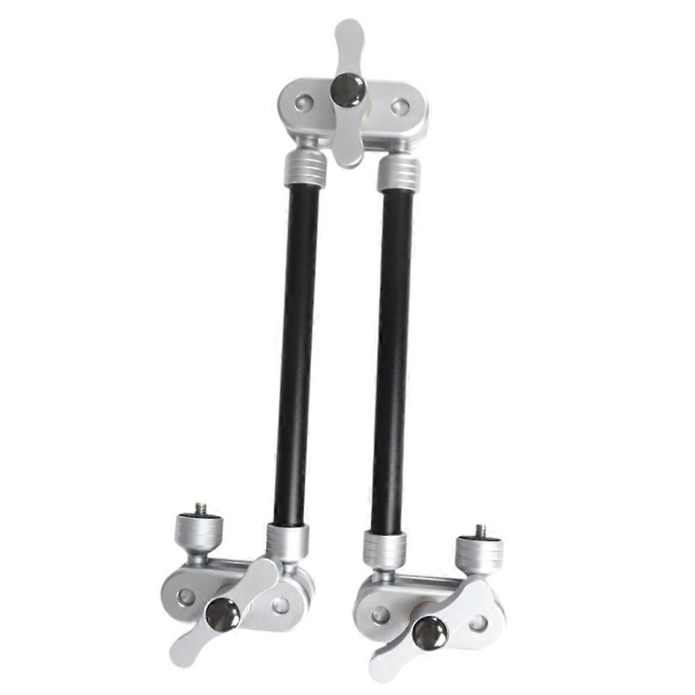 2 Section Magic Arm Aluminum Alloy Multifunctional Rotating Telescopic Universal Magic Arm Bracket Desktop Fixture