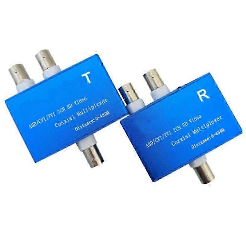 Two-Channel AHD/CVI/TVI1080P HD Video Multiplexer Coaxial HD Expander Adder for Camera