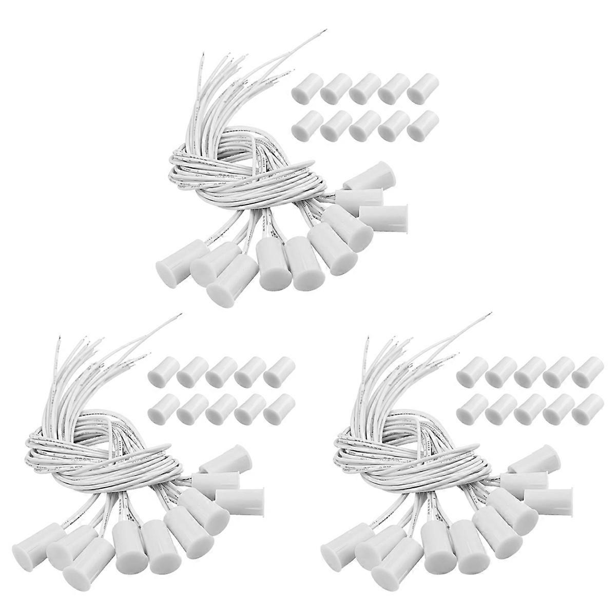 Magnetic Door Switch RC-33 NC Recessed Wired Sensor Alarm (10 Sets)
