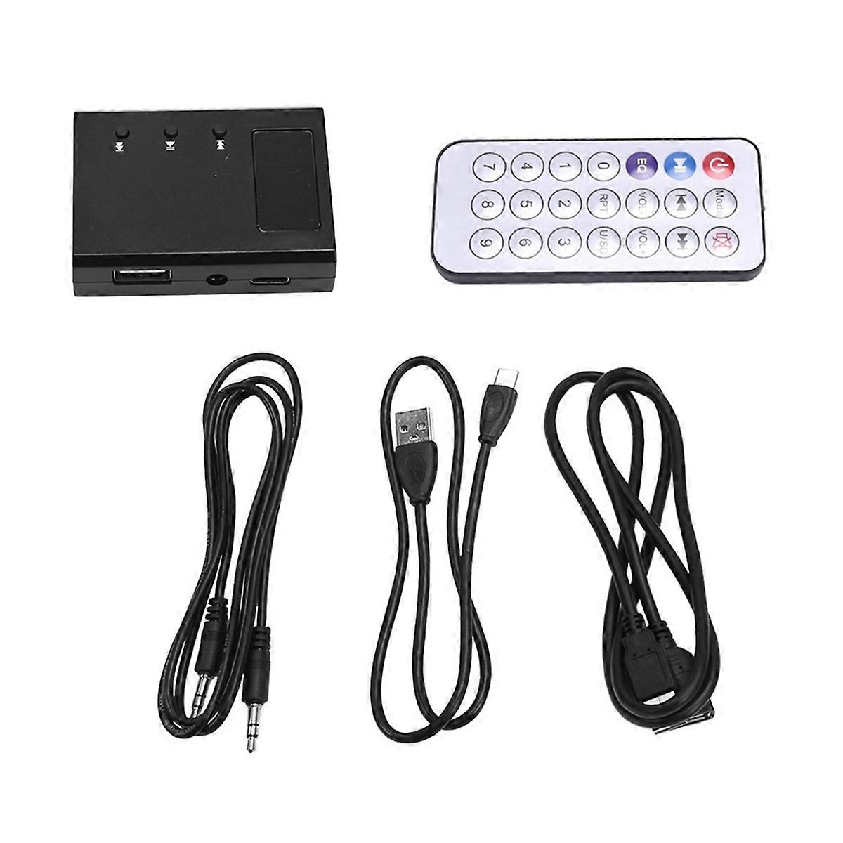 Portable CD Player Decoder for Car, Auxiliary AUX CD Decoder Conversion Adapter, for Car Which Don'T Support WAV Audio