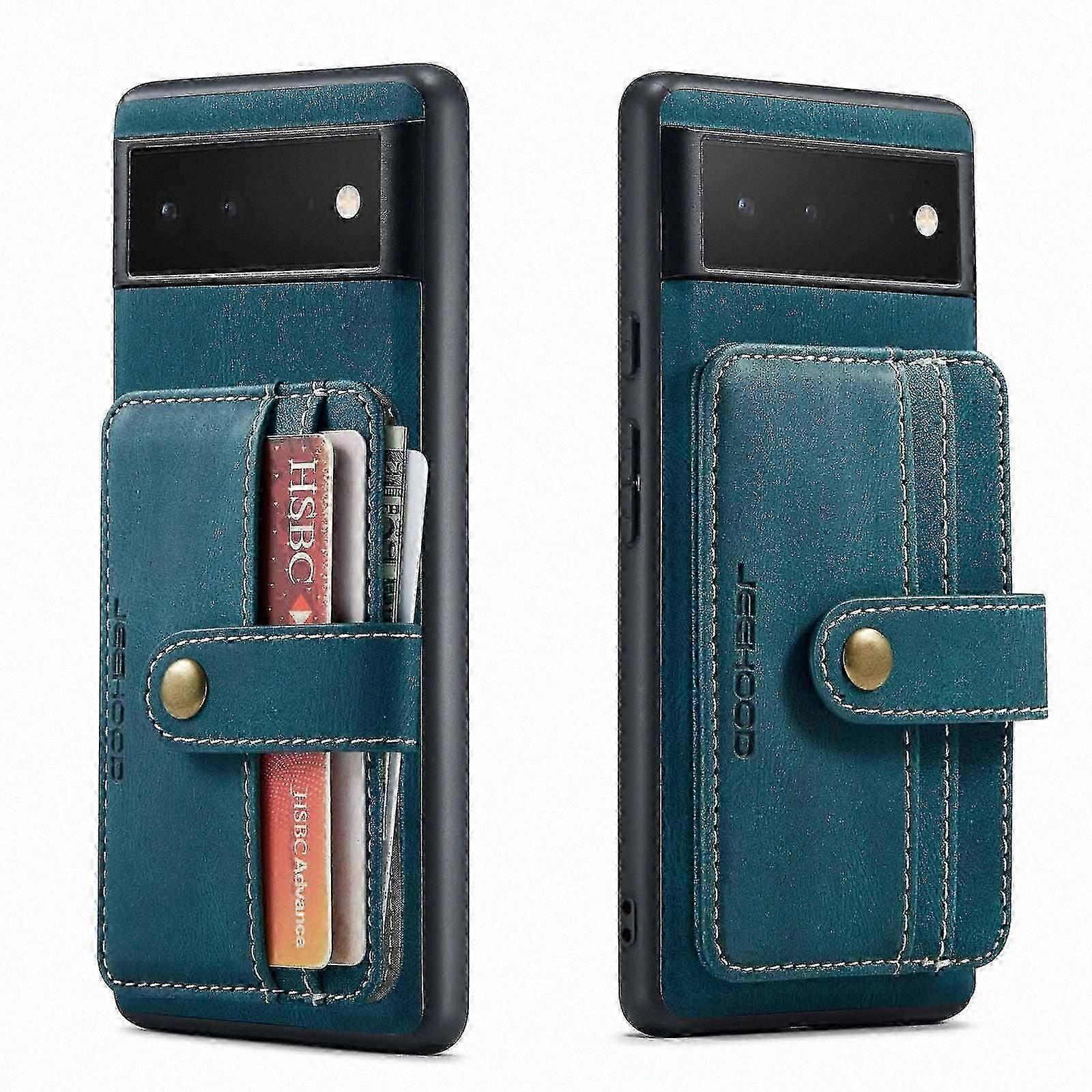 Magnetic Detachable Wallet Case with Card Pockets for Google Pixel 7 Pro/7-Compatible Leather Cover