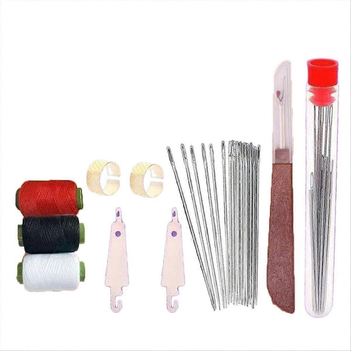 37PCS Sewing Tool Set, Needle Thread Hand Repair Tools, Multi-Purpose Needle and Thread Kit, Portabl