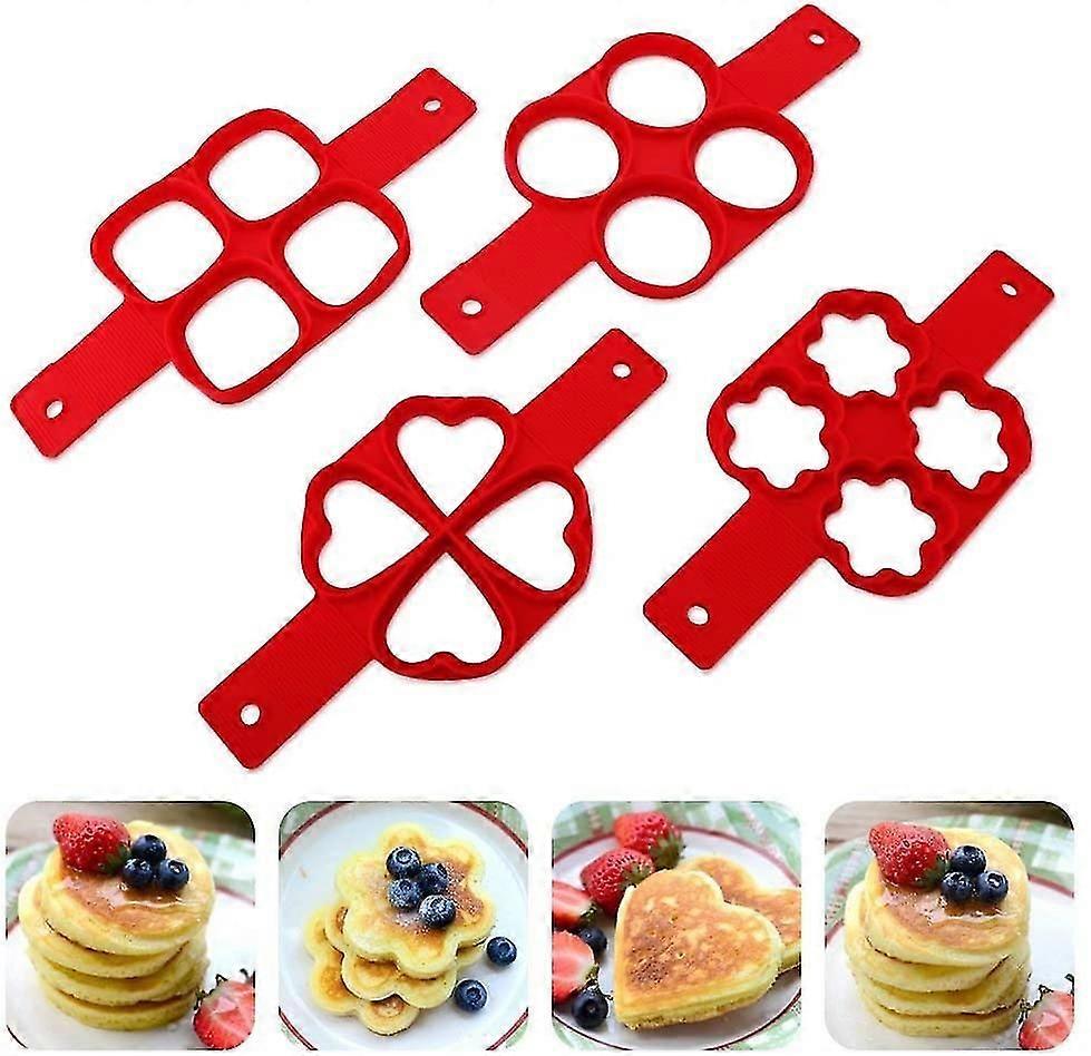 Nonstick Silicone Egg Ring Pancake Mold,silicone Leak Proof Design