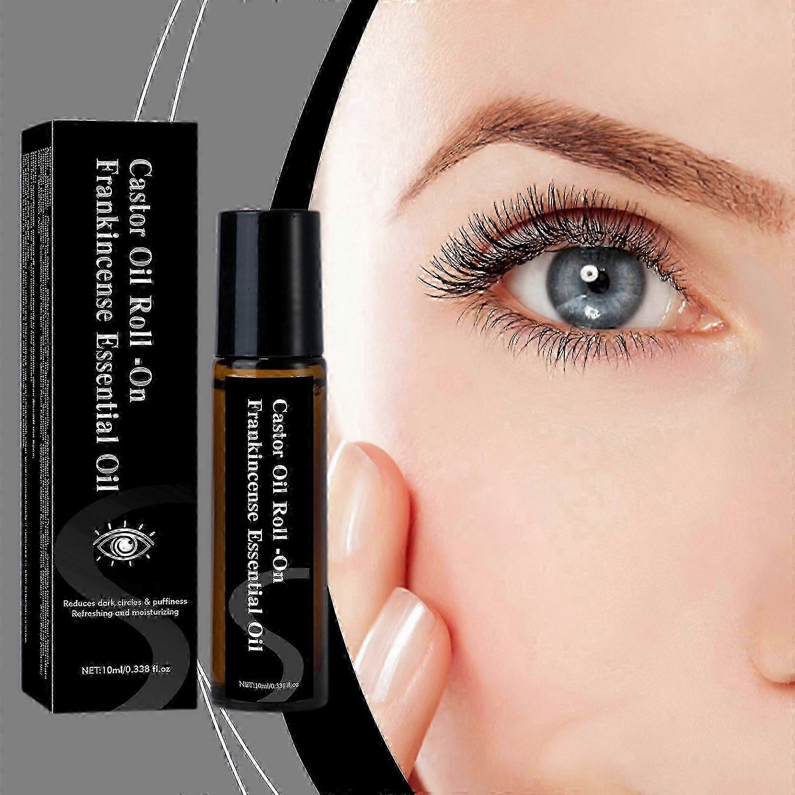 Castor Oil Roll On Frankincense Essential Reduces Dark Circles And PuffinessRefreshing And Moisturizing 10ml nc-u7