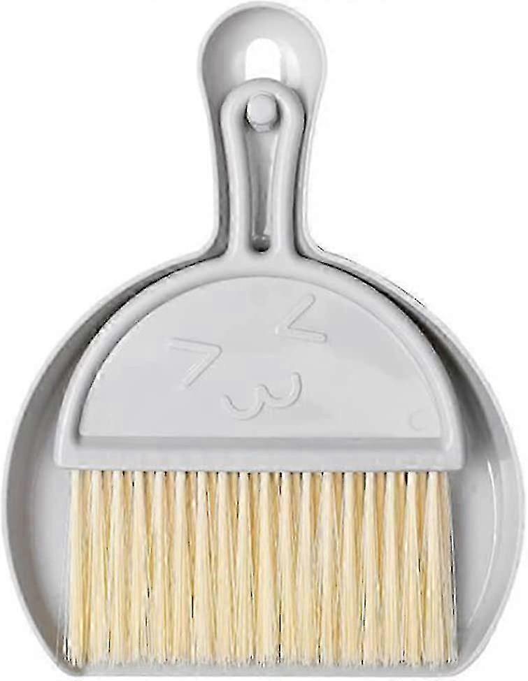 Mini Dustpan And Dustpan,multi-function,broom And Dustpan Set Plastic Dust Collector (gray)