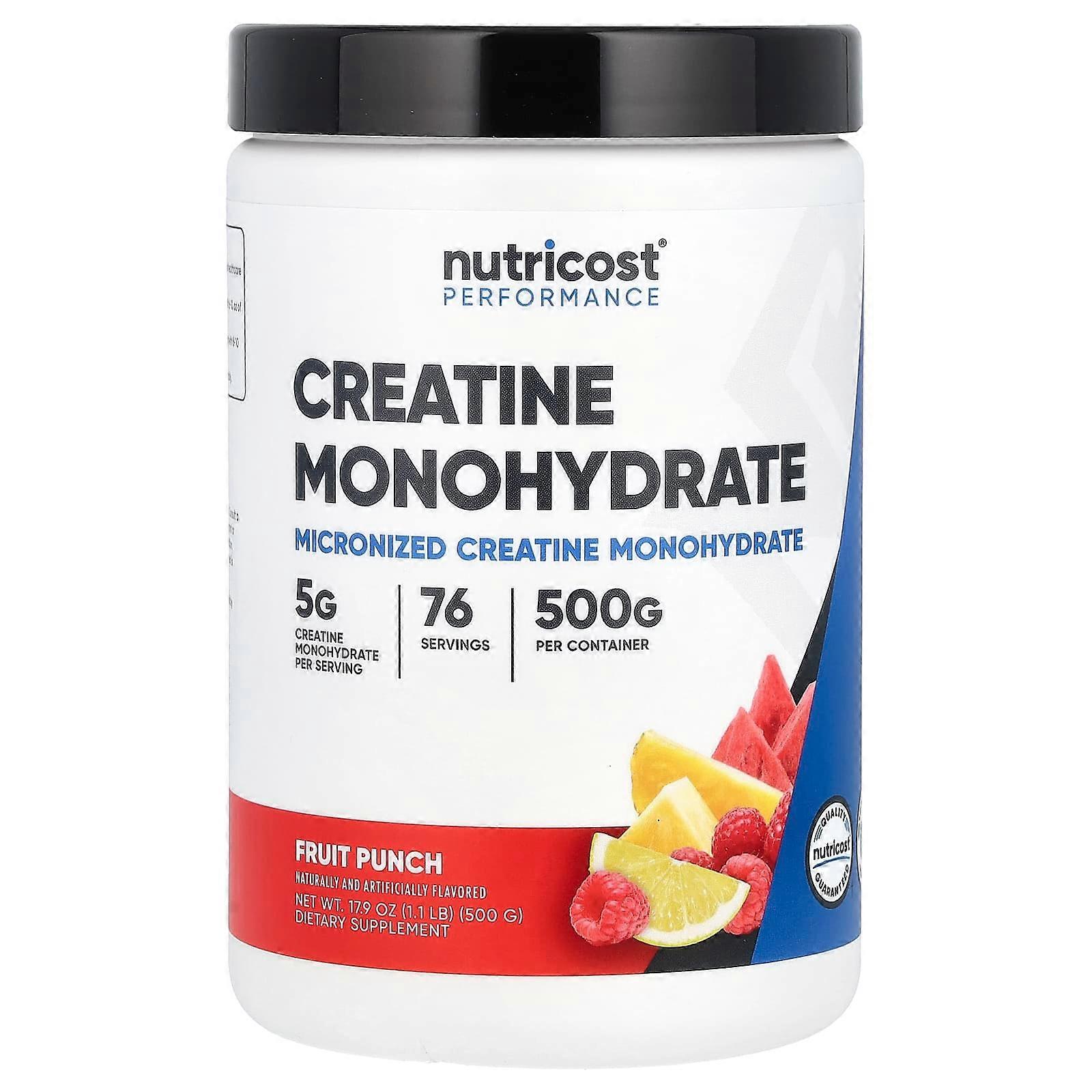 Performance, Creatine Monohydrate, Fruit Punch, 1.1 lbs (500 g)