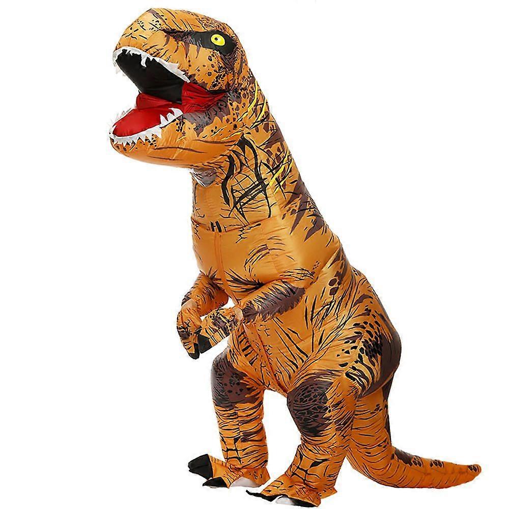 Adult Inflatable Dinosaur Costume Inflatable T-REX Costume Halloween Jumpsuit Air Blow up Costume