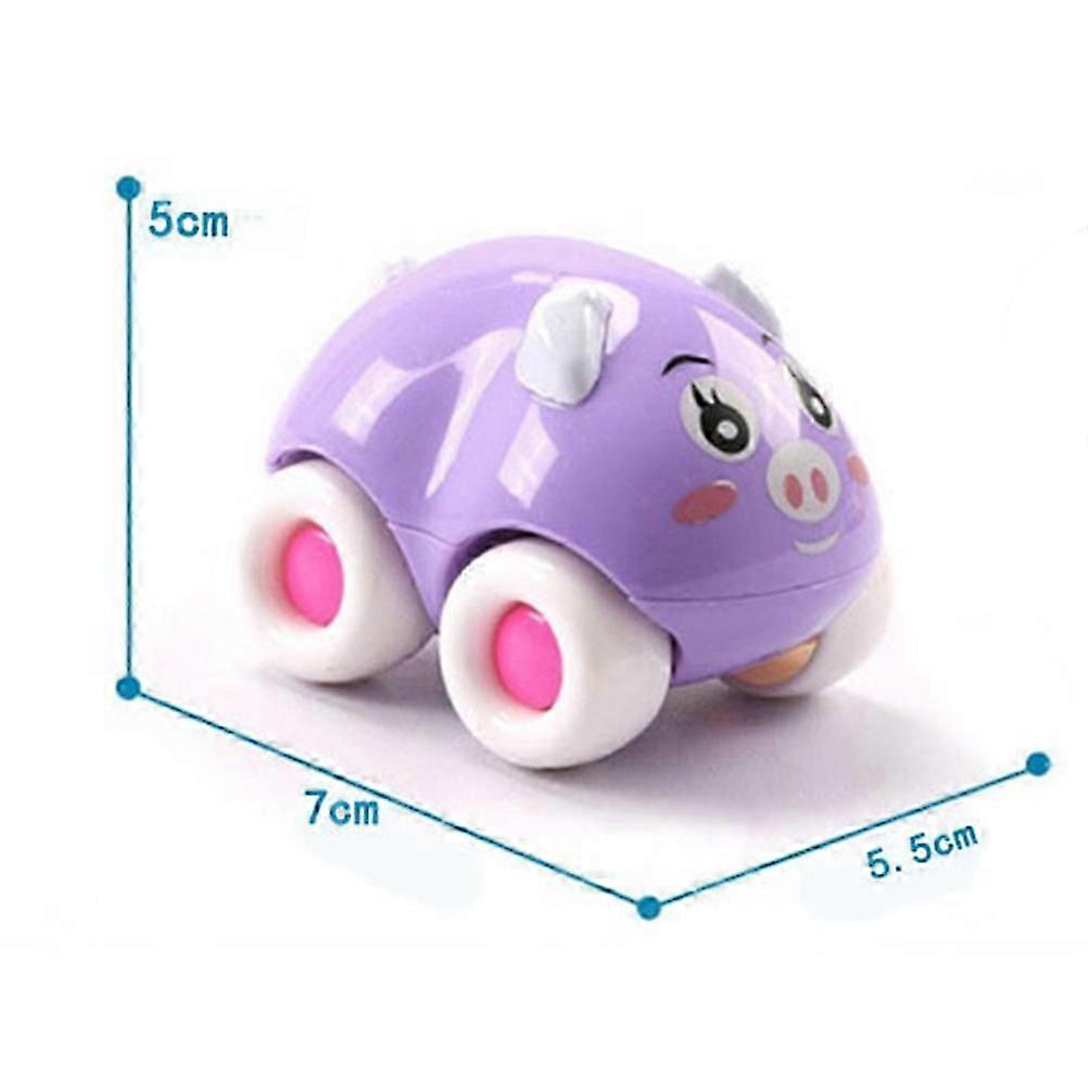 Kids Vehicle Model Toy With Miniature Shapes Cognitive Development For Toddlers 8Pcs