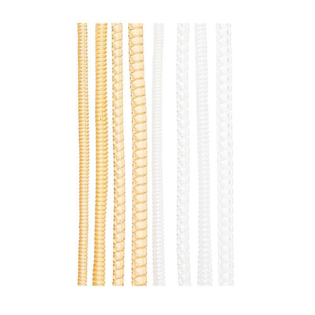 8pcs Practical Ring Size Adjuster Jewelry Tightener Plastic Ring Size Reducer