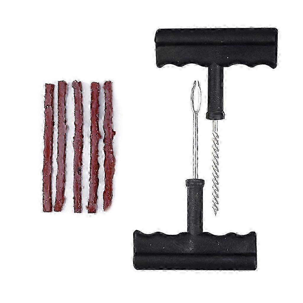 Tyre repair kit with plugs for punctures professional tool