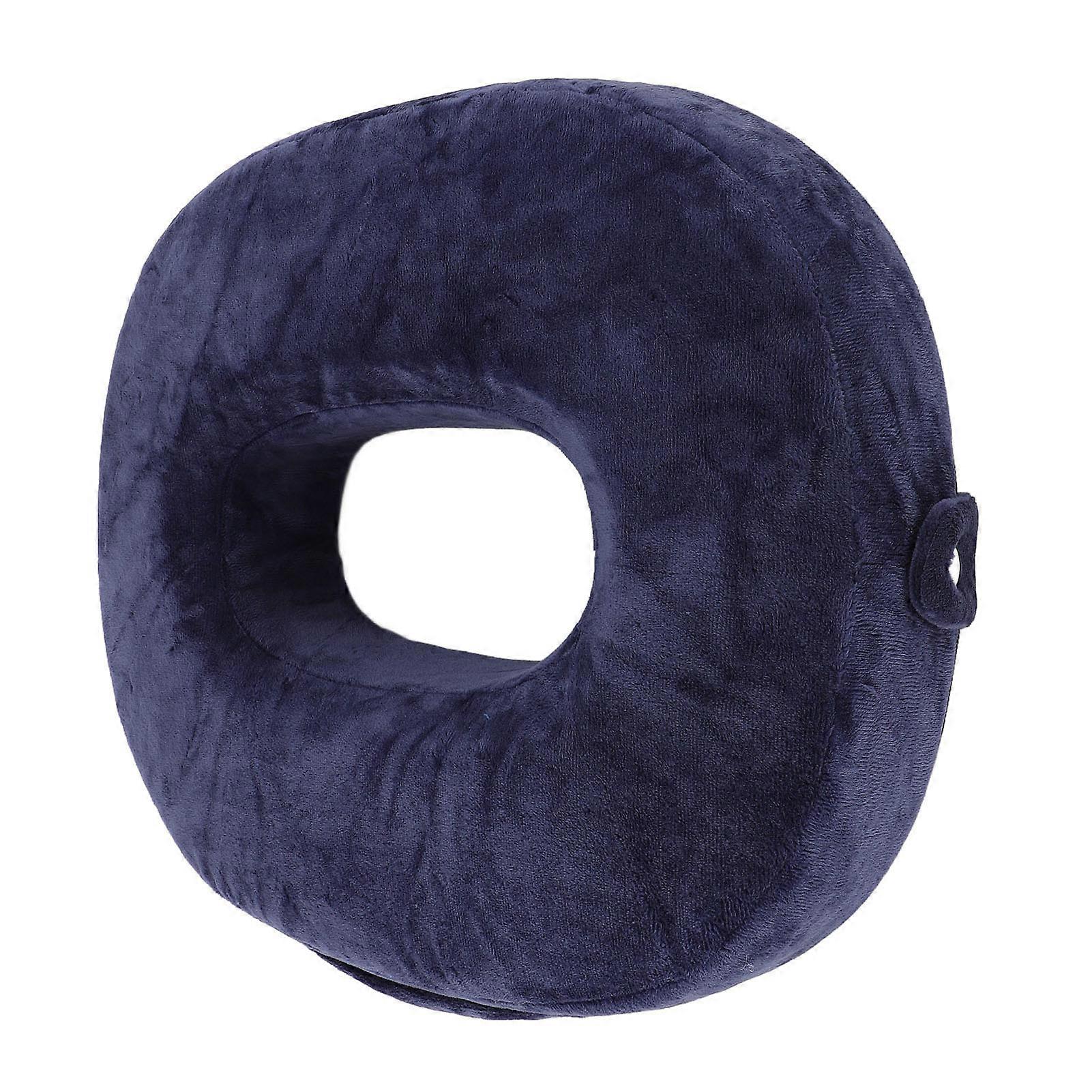 Cuscino Sedile Ovale Fondo Antiscivolo Memory Foam Ciambella Cuscino per Auto e Ufficio Sedia 