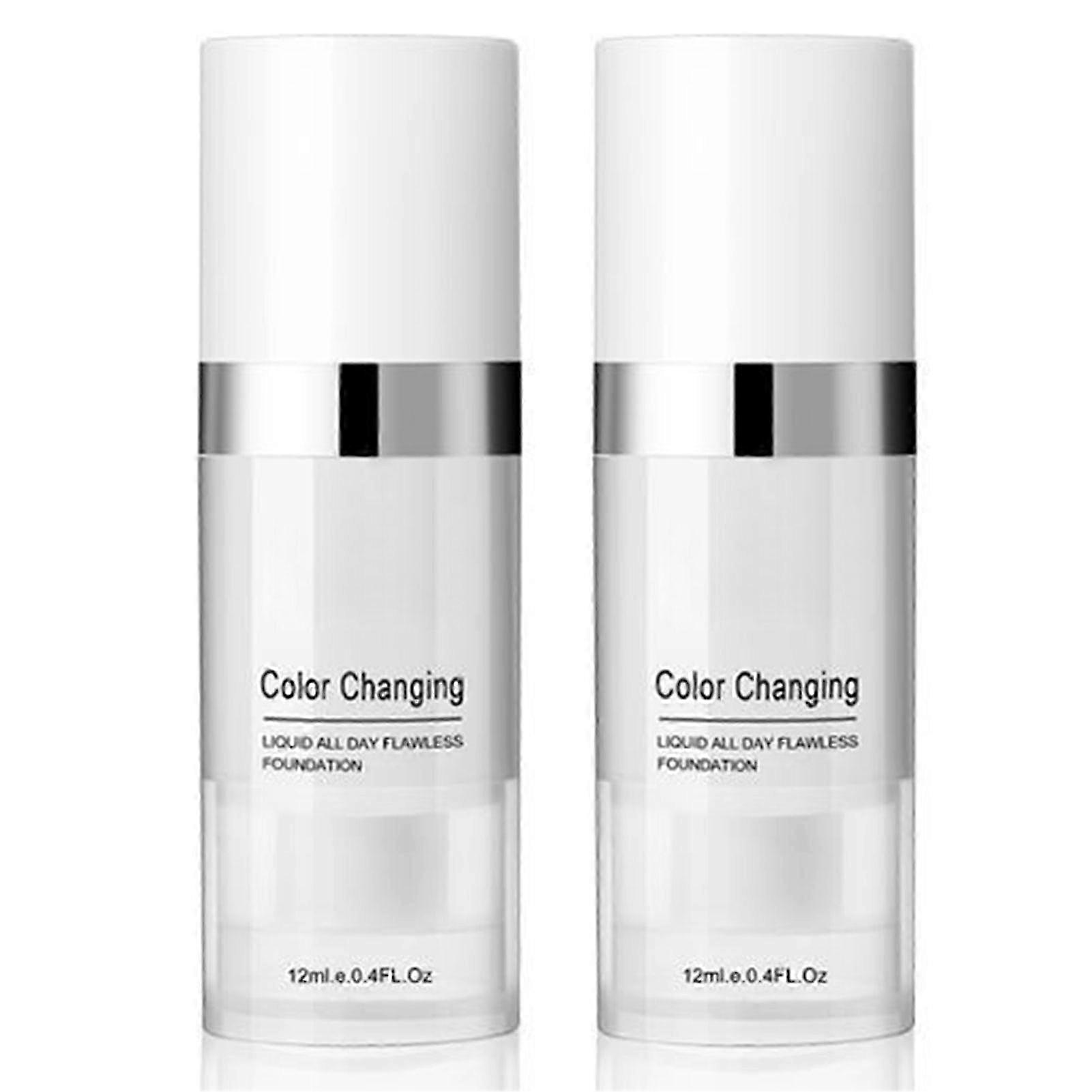 カラーチェンジングファンデーション Long Lasting & Lightweight with SPF, フルカバー リキッドメイクアップベースクリーム