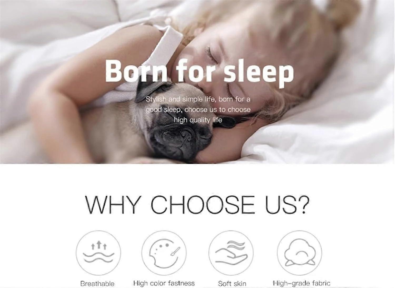 Dog Duvet Cover Set King Size 3Pcs Polyester Grey Husky Pattern Bedding