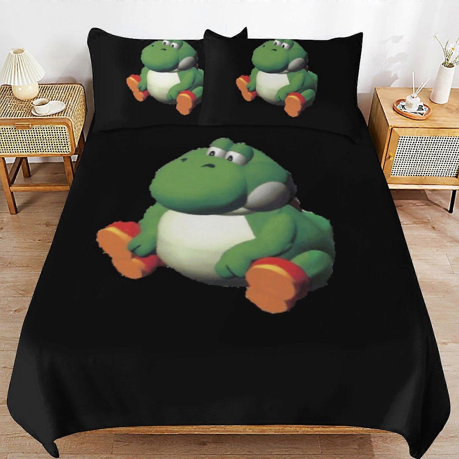 W551 Yoshi Long Thread Comfort Soft Zipper Closure Functional Fit Bedding Duvet Cover Sets for Restful Sleep M551
